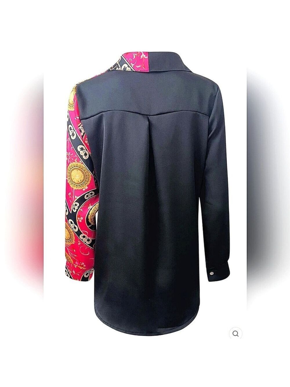 "JULIANA" DESIGNER PLUS SIZE XXXL COLOUR BLOCK PAISLEY CHAIN PRINT - Picture 3 of 10